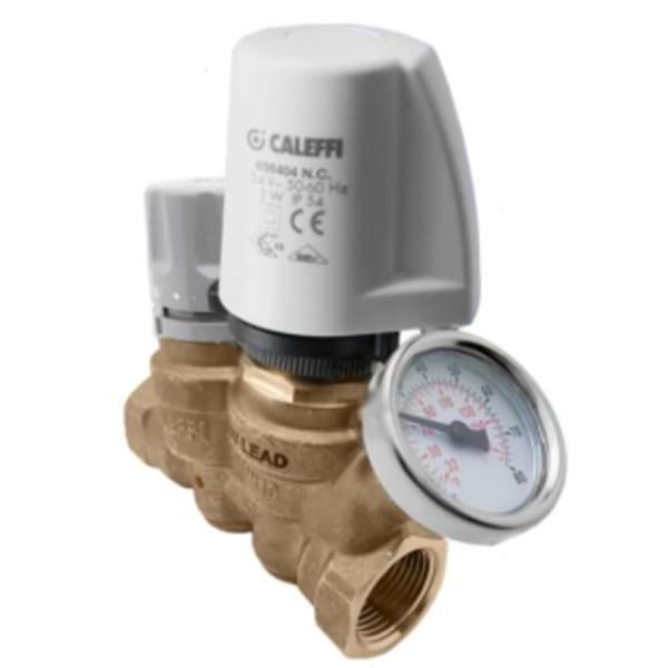 ThermoSetter™Adjustable Thermal Balancing Valve 1-1/4" FNPT w/ 656 Actuator mounts w/ Pressue Gauge & Check With isolation valves