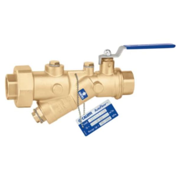 FlowCal™ Y Style PIBV Low Lead w/ shut off 1-1/4" Sweat 14 GPM