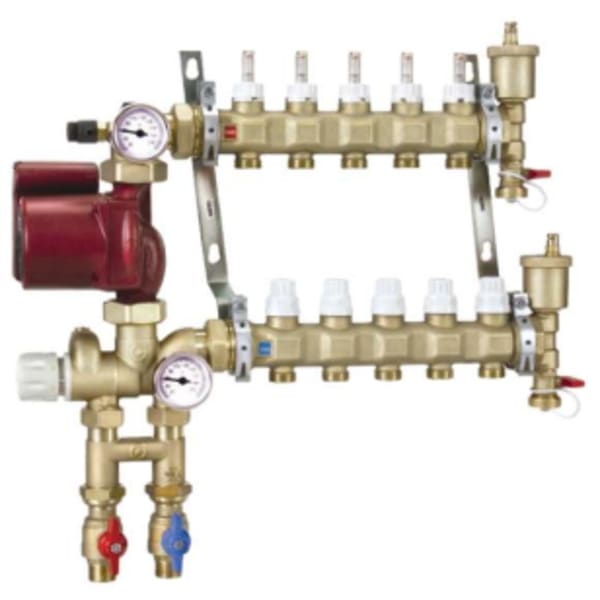 9-Port Fixed Point Reg. Unit w/pump - (Tubing Goes Upward)