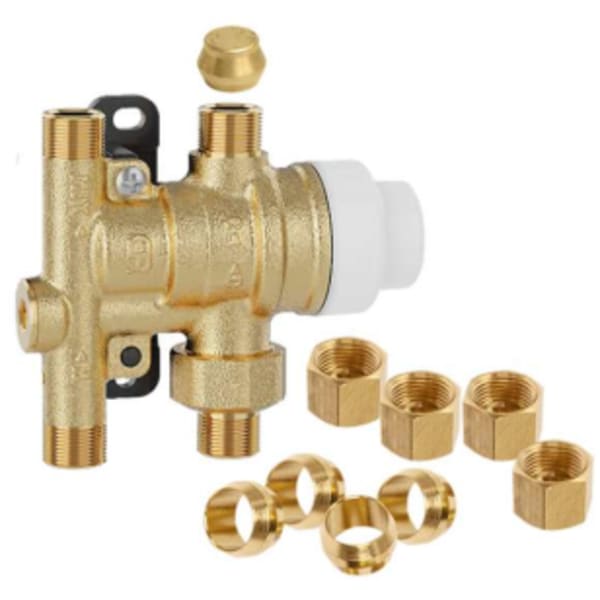 SinkMixer anti-scald valve 3/8" compression, fitting pkg