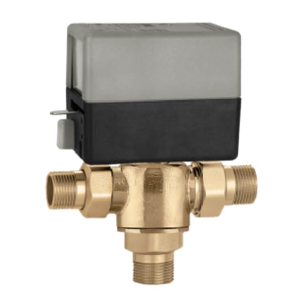 Z-One™ 3-Way valve body,1/2",SAE Flare,3.5Cv,30 PSI ∆P