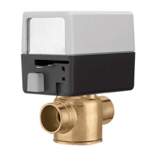 Z-One™ 2-Way valve body,Normally Closed Actuatorw/ Switch,24V,1 1/4",Sweat,7.5Cv,20 PSI ∆P