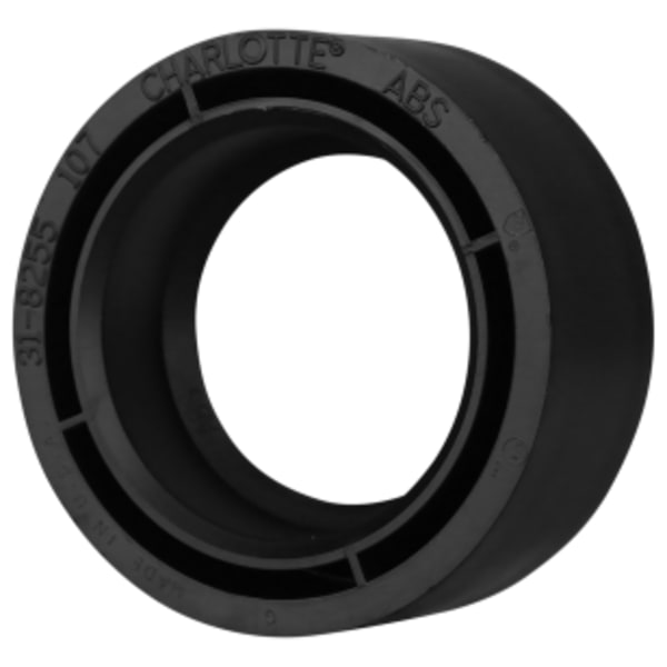 3" x 2" ABS DWV Flush Bushing - Spigot x Hub