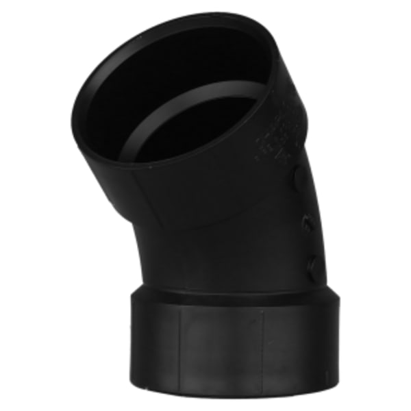 3" ABS DWV 45° Elbow - Hub x Hub