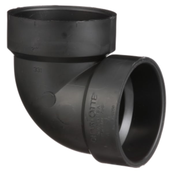 2" ABS DWV 90° Vent Elbow - Hub x Hub