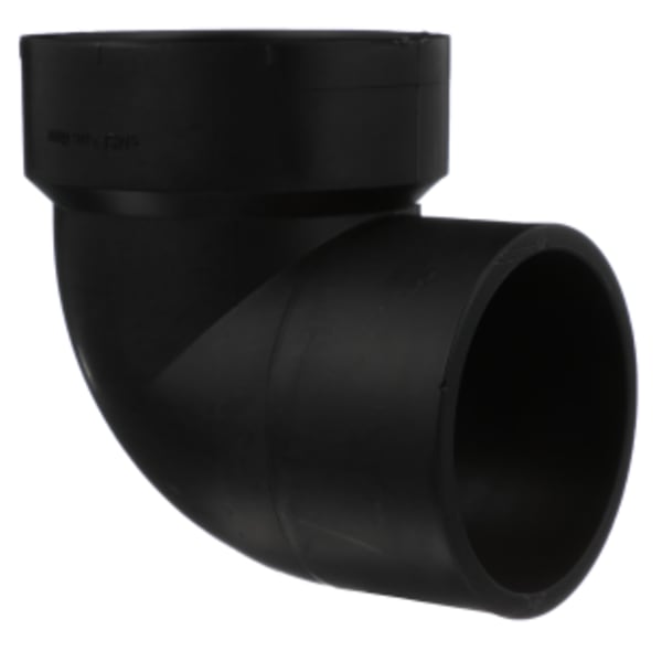 2" ABS DWV 90° Street Vent Elbow - Hub x Spigot