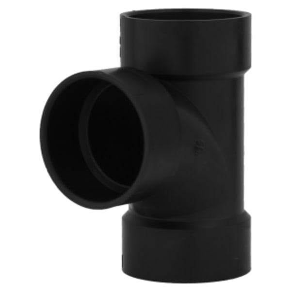 3" ABS DWV Sanitary Tee - All Hub