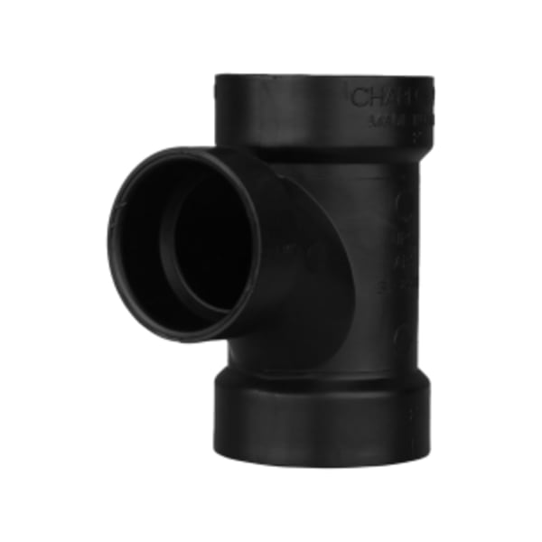 2" x 2" x 1-1/2" ABS DWV Sanitary Tee - All Hub