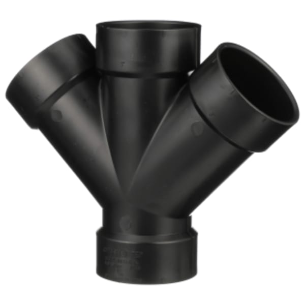 3" ABS DWV Double Wye - All Hub