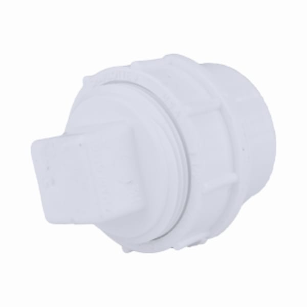 1-1/2" PVC DWV Cleanout Adapter with Plug - Spigot x FPT