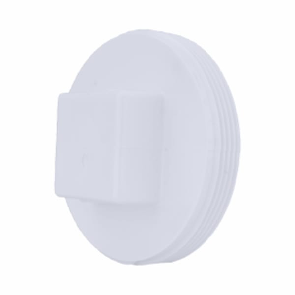 4" PVC DWV Cleanout Plug - MPT