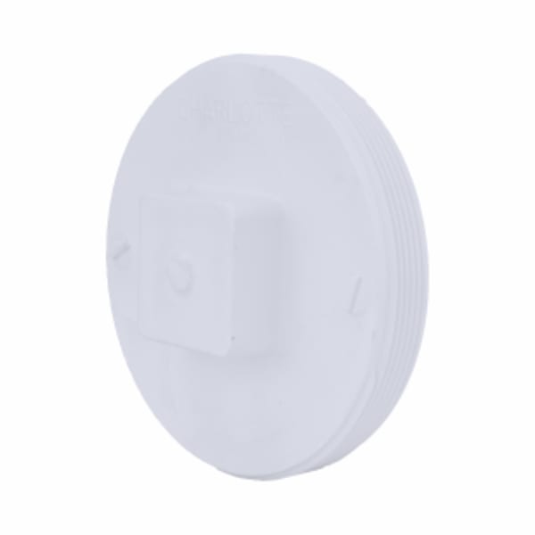 6" PVC DWV Cleanout Plug - MPT