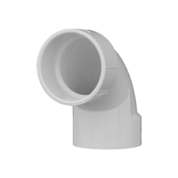3" PVC DWV 90° Elbow - Hub x Hub