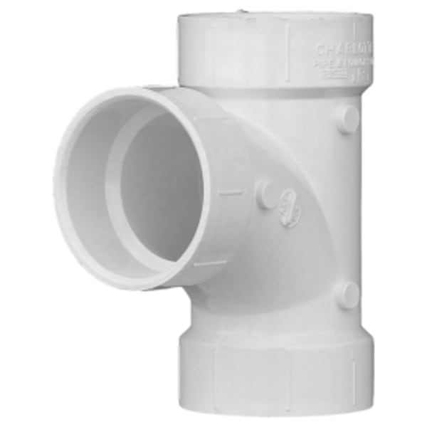2" PVC DWV Sanitary Tee - All Hub