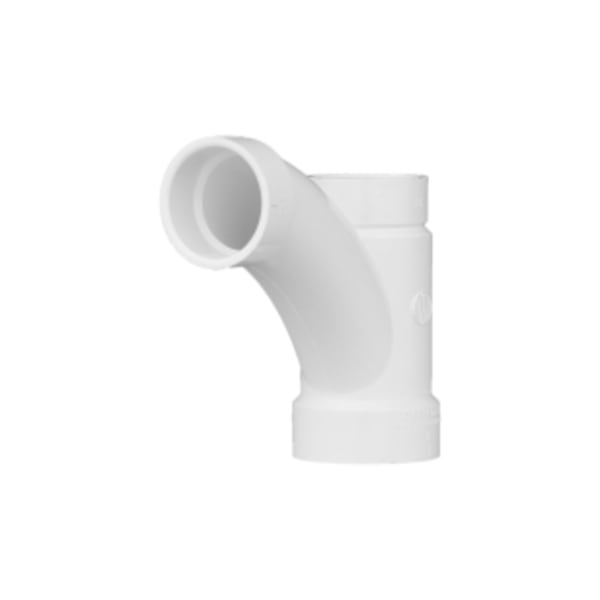 2" x 1-1/2" x 1-1/2" PVC DWV Combination Tee Wye - All Hub