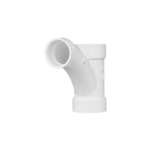 3" x 3" x 1-1/2" PVC DWV Combination Tee Wye - All Hub