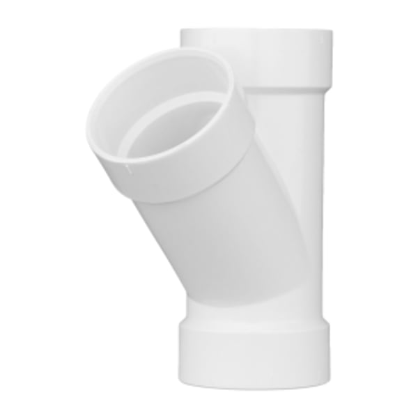 4" PVC DWV Wye - All Hub