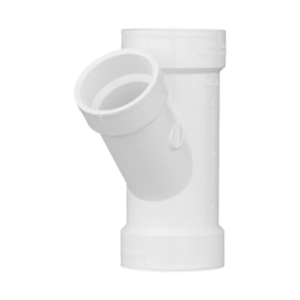 2" x 2" x 1-1/2" PVC DWV Wye - All Hub