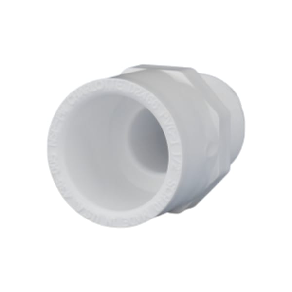 1/2" PVC SCH40 Male Adapter - Socket x MPT