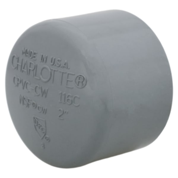 2" Cap Socket CPVC Chemical Drainage Fitting