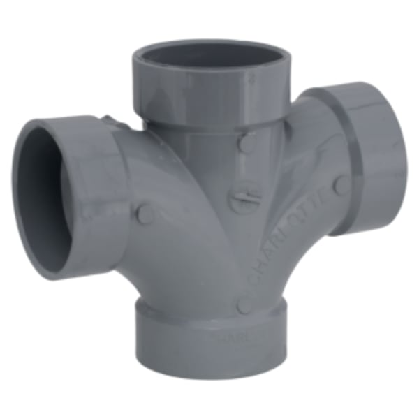 2" Double Sanitary Tee All Hub CPVC Chemical Drainage Fitting