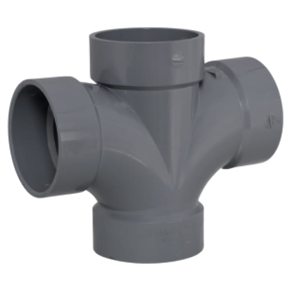 4" Double Sanitary Tee All Hub CPVC Chemical Drainage Fitting