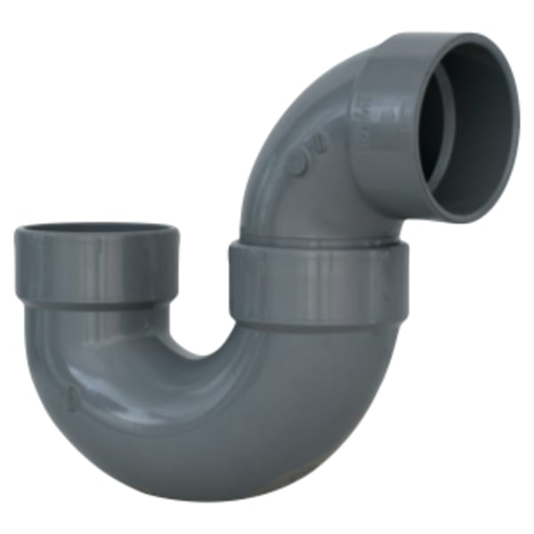 3" P-Trap Hub x Hub CPVC Chemical Drainage Fitting