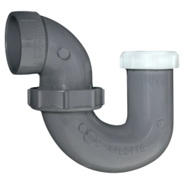 1-1/2" P-Trap Slip Joint x Hub CPVC Chemical Drainage Fitting