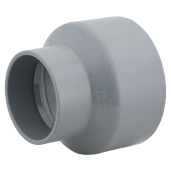 4" x 6" Reducing Coupling Hub x Hub CPVC Chemical Drainage Fitting