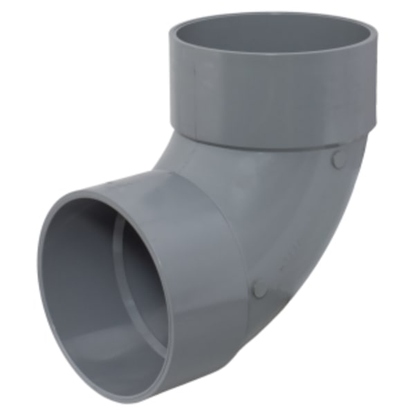 8" 90 Deg Elbow Hub x Hub CPVC Chemical Drainage Fitting