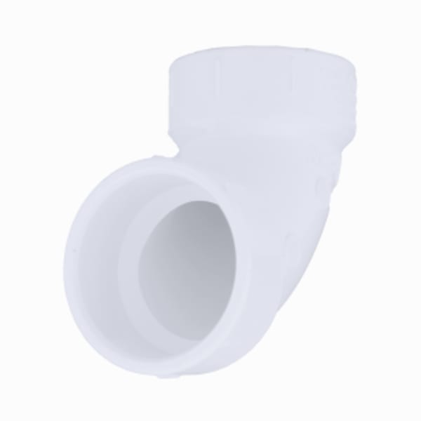 8" PVC DWV 90° Elbow - Hub x Hub