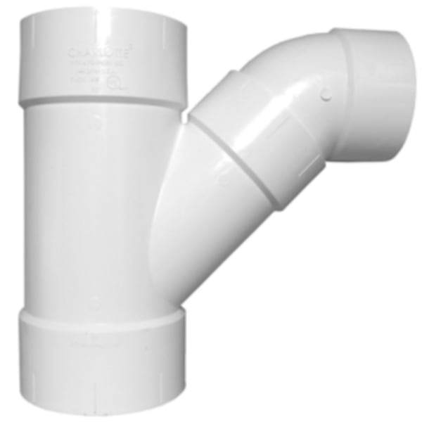 16" PVC DWV Combination Tee Wye - All Hub