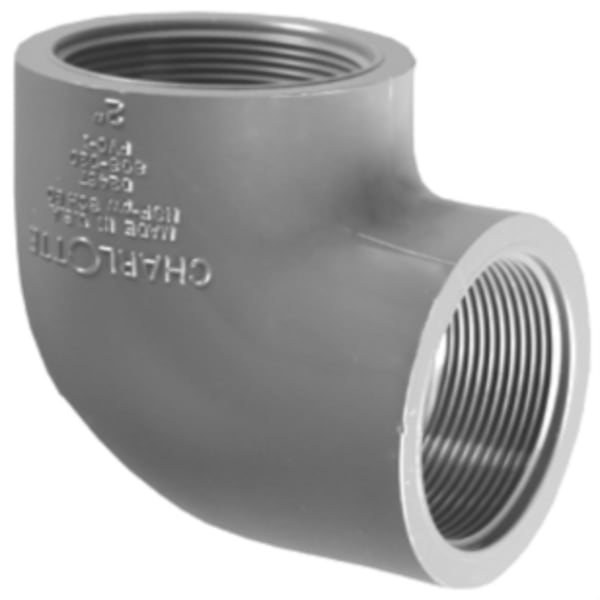 4" PVC SCH80 90° Elbow - FPT x FPT