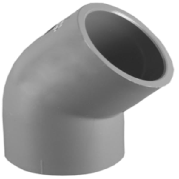 2-1/2" PVC SCH80 45° Elbow - Socket x Socket