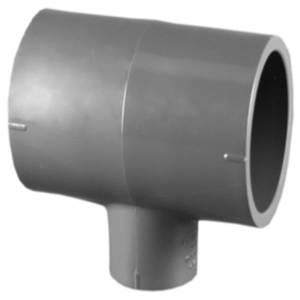 1-1/4" x 1-1/4" x 1" PVC SCH80 Tee - All Socket