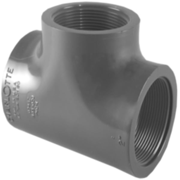 1-1/2" PVC SCH80 Tee - All FPT