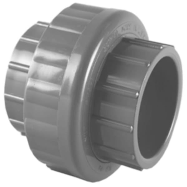 1" PVC SCH80 Union with EPDM O-Ring - Socket x Socket