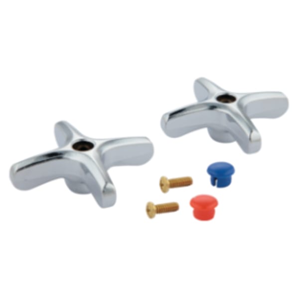 Delta Commercial Single Cross Handle Kit for Two Handle Faucet Chrome