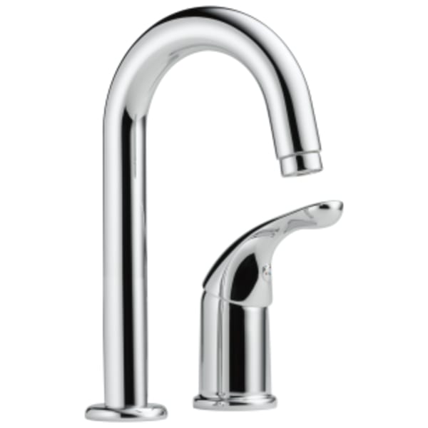 Delta 134 / 100 / 300 / 400 Series: Single Handle Bar / Prep Faucet in Chrome