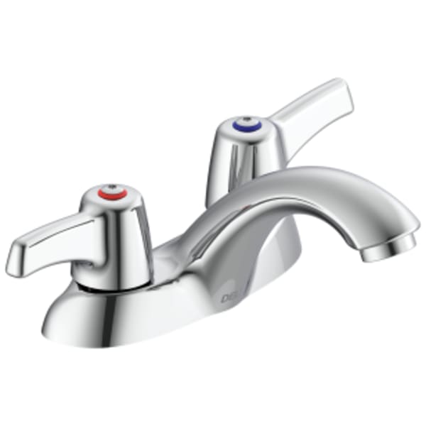 Delta Commercial 21C Two Handle Centerset Lavatory Faucet Less Pop-Up Chrome