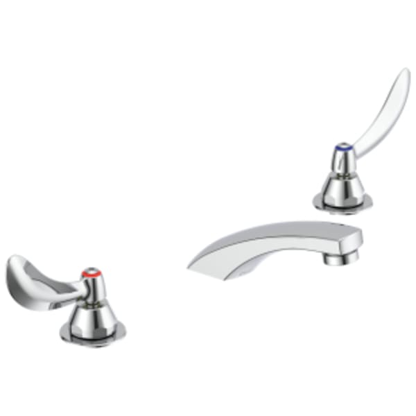 Commercial 23C1: Two Handle Widespread Bathroom Faucet - Less Pop-Up in Chrome