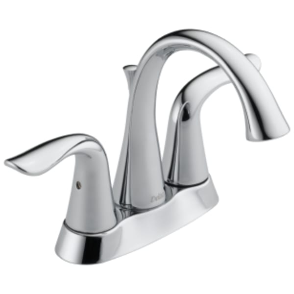 Delta Lahara® Two Handle Tract-Pack Centerset Bathroom Faucet Chrome