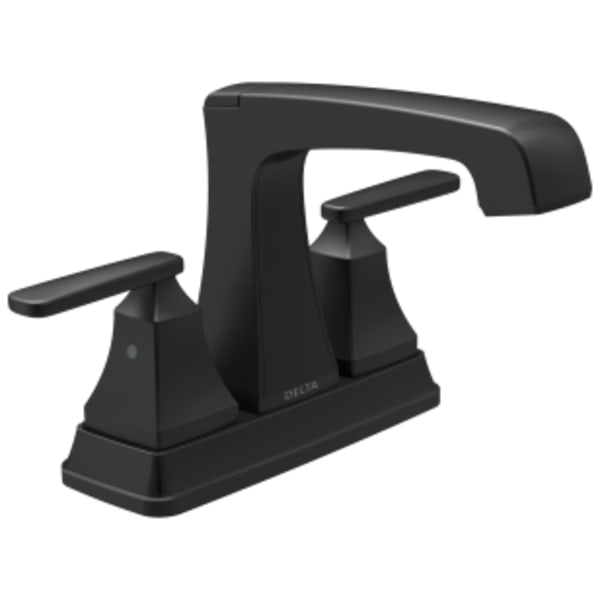 Delta Ashlyn®: Two Handle Tract-Pack Centerset Lavatory Faucet in Matte Black