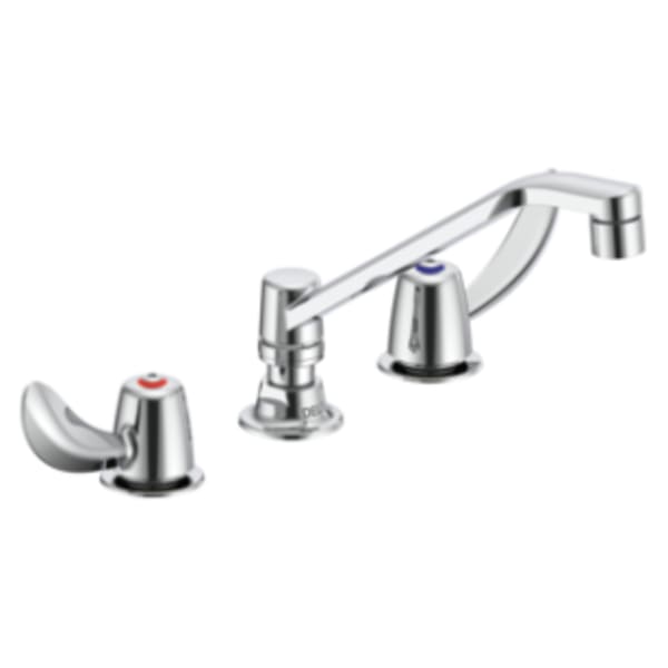 Delta Commercial 27C2 Two Handle 8" Below Deck-Mount Faucet Chrome
