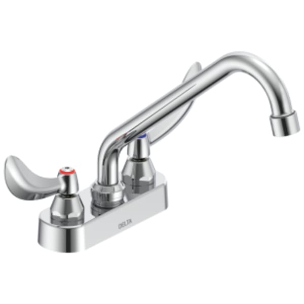 Commercial 27C4 / 27C5 / 27C6: Two Handle 4" Deck Mount Faucet in Chrome
