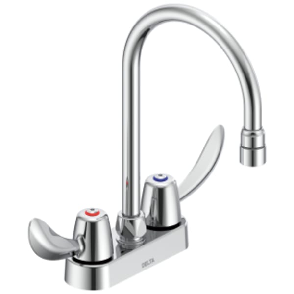Commercial 27C4 / 27C5 / 27C6: Two Handle 4" Deck Mount Faucet in Chrome