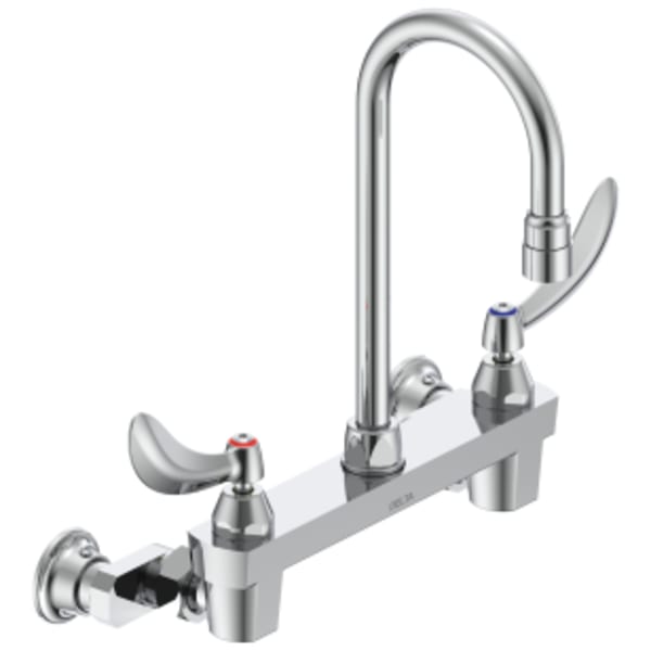 Commercial 28C3 / 28C4 / 28C6: WALLMOUNT SINK FAUCET in Chrome