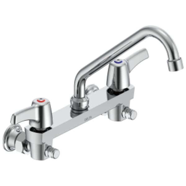 Commercial 28C3 / 28C4 / 28C6: Two Handle 8" Wall Mount Service Sink Faucet in Chrome