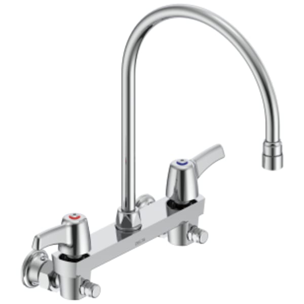 Commercial 28C3 / 28C4 / 28C6: Wallmount faucet in Chrome