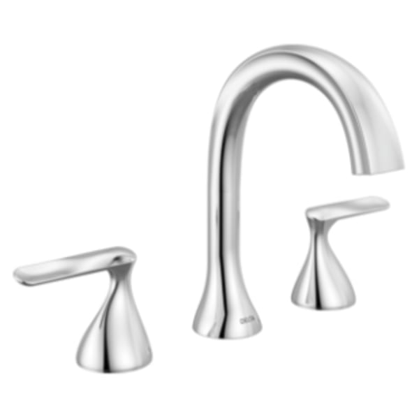 Delta Bonacci™ Two Handle Widespread Bathroom Faucet Lumicoat® Chrome
